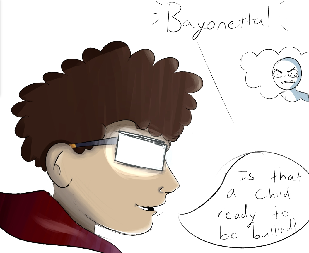 Character with glowing glasses image