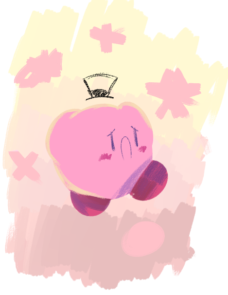 Drawing of Kirby